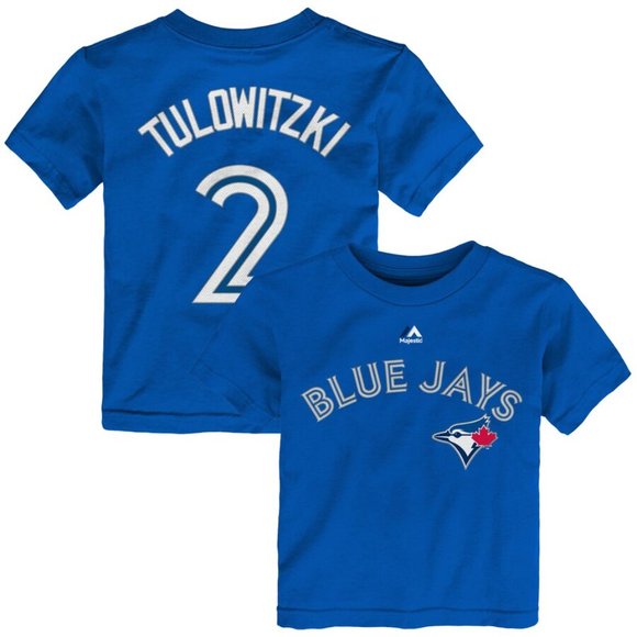 Medium Blue Jays T-Shirt Jersey (Majestic) - Picture 1 of 5